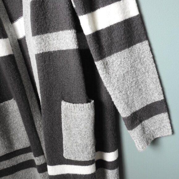 New Directions Striped Long Sweater with Pockets - Extra Large - Picture 3 of 7